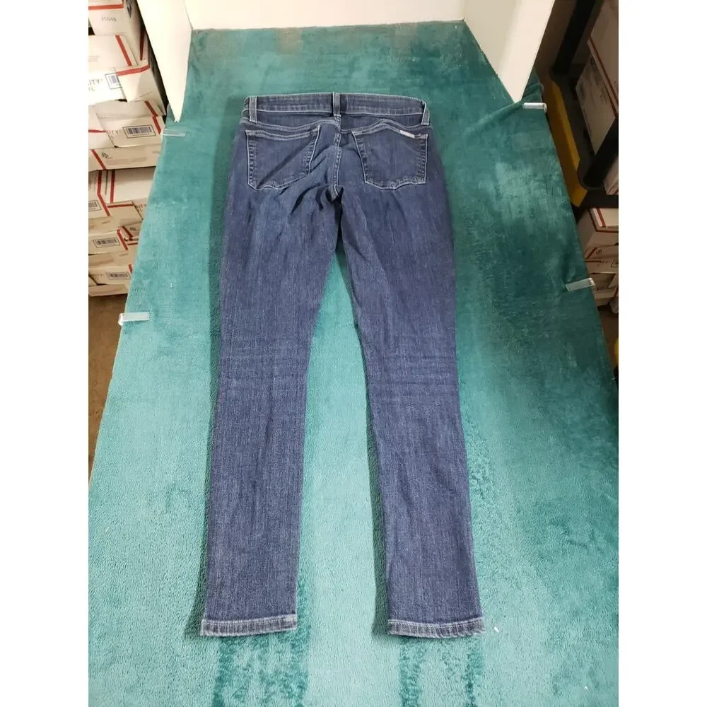 Joes Jeans Size 27 Women Blue Denim Stretch Pants Mid Rise Curvy Skinny Ankle